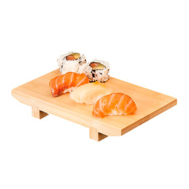 Bamboo Sushi Tray Natural 20,5x15x3cm (1 Unit) 