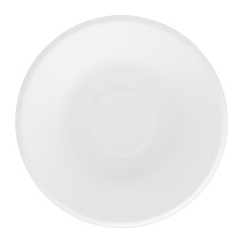 Sugarcane Plate Deep White Ø16 cm (50 Units) 