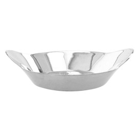 Tasting Plastic Bowl PS Oval shape Silver 30ml 8x2cm (50 Units)