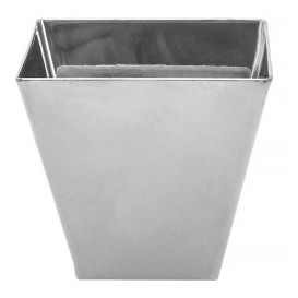 Tasting Plastic Bowl PS Silver Large Size 7x7x5,5cm (50 Units)