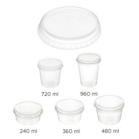 Tub Deli Container PLA Clear Compostable 720ml (50 Units) 
