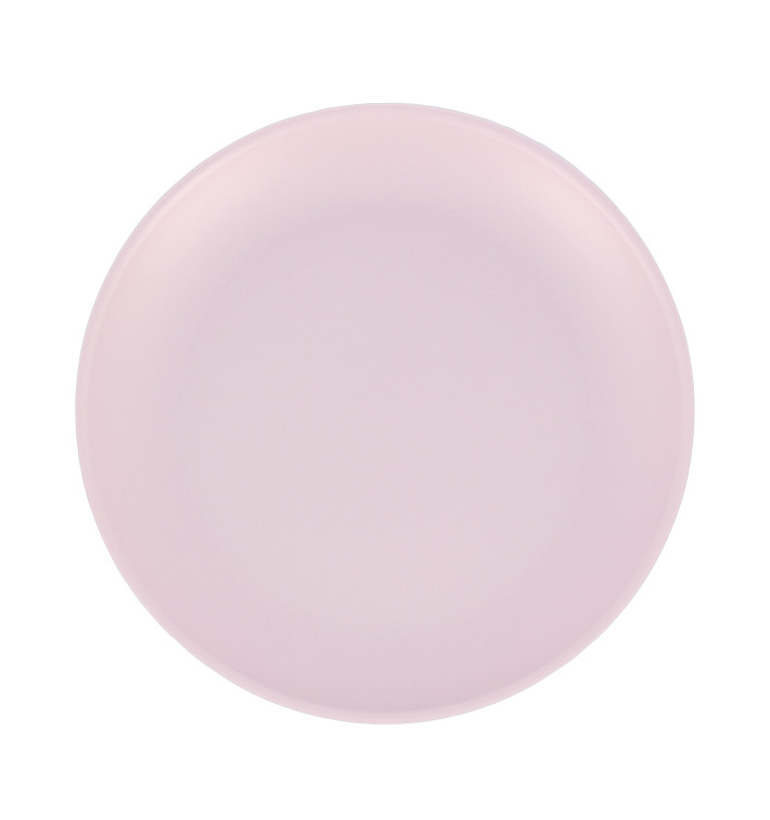 Reusable Plate Durable PP Mineral Pink Ø23,5cm (54 Units)