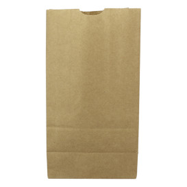 Paper Bag without Handle Kraft Brown 45g/m² 15+9x28cm (25 Units) 