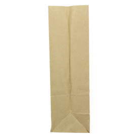 Paper Bag without Handle Kraft 60g/m² 18+11x34cm (25 Units) 