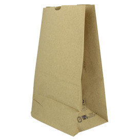 Paper Bag without Handle Kraft 60g/m² 18+12x29cm (1000 Units)