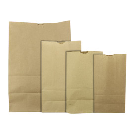 Paper Bag without Handle Kraft 80g/m² 30+18x43cm (25 Units)
