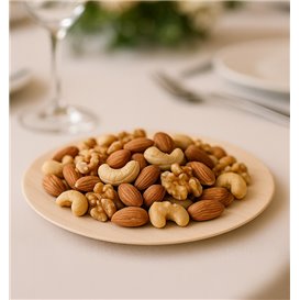 Wooden Plate Round Shape 15,5cm (50 Units) 