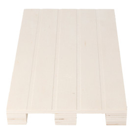 Wooden Mini Pallet Serving Platter 20x12x2cm (40 Units)