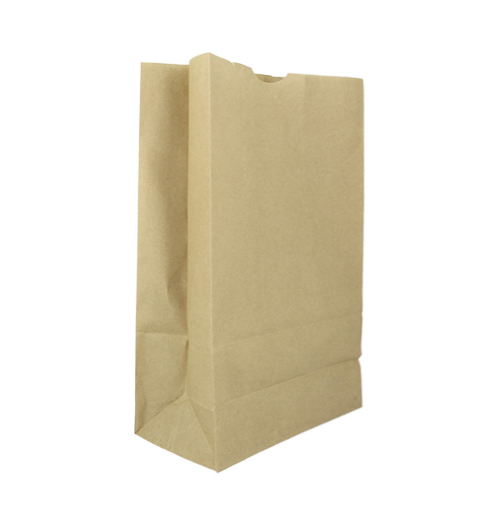 Paper Bag without Handle Kraft 60g/m² 18+11x34cm (25 Units) 