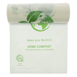 Roll of plastic bags Bio Home Compost 30x40cm (500 Units)