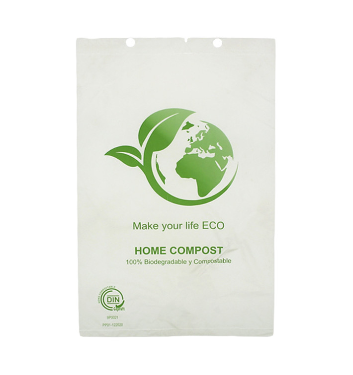 Plastic Bag Block Bio Home Compost 23x33,5cm (100 Units)