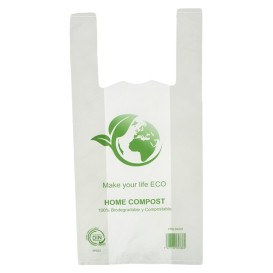 Plastic T-Shirt Bag Bio Home Compost 30x40cm (2.000 Units)