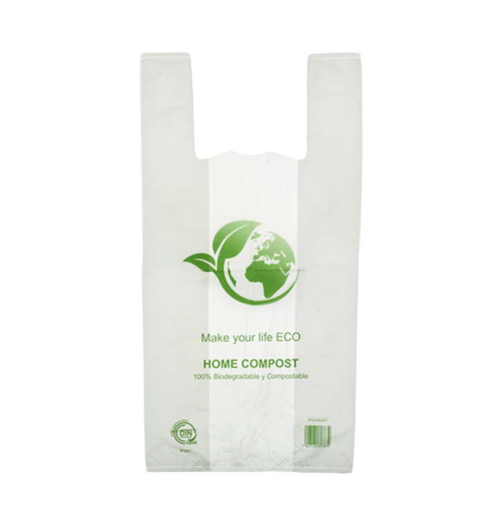 Plastic T-Shirt Bag Bio Home Compost 40x50cm (1.000 Units)