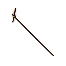 Bamboo Food Pick Black Bow Design 90cm (10000 Units)