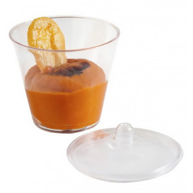 Plastic Tray PS + 20 Bowl Kit with Lid Round Shape (12 Units)