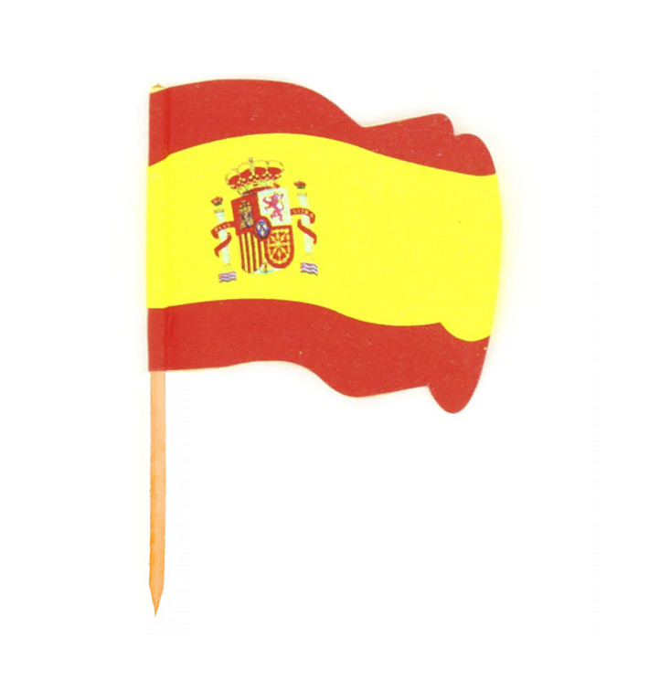 Spain Flag Food Pick 6,5cm (14400 Units)