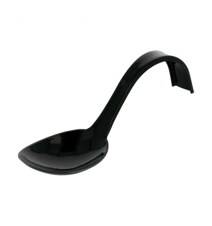 Tasting Spoon PS Curved Black 13 cm (50 Units) 