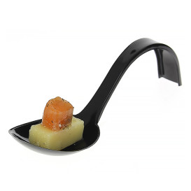 Tasting Spoon PS Curved Black 13 cm (50 Units) 