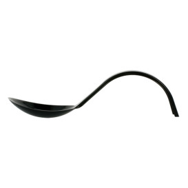 Tasting Spoon PS Curved Black 13 cm (500 Units)