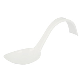 Tasting Spoon PS Curved White 13 cm (500 Units)