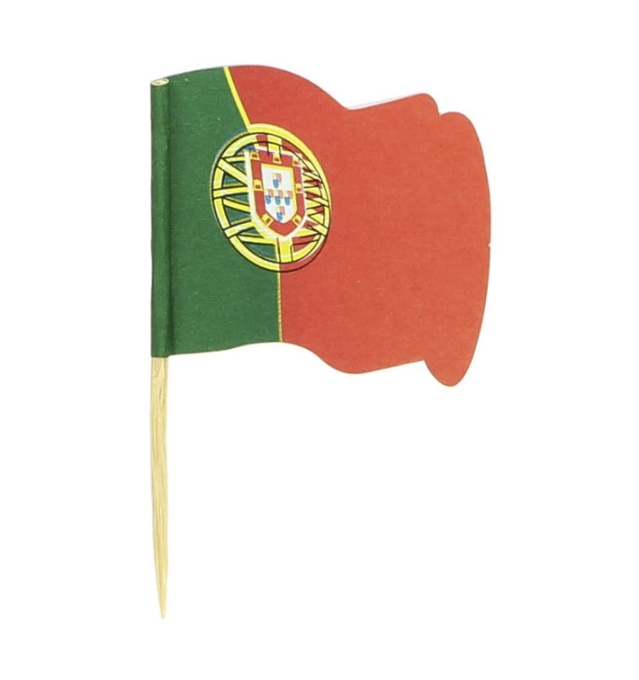 Portugal Flag Food Pick 6,5cm (144 Units)  