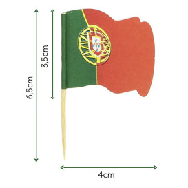 Portugal Flag Food Pick 6,5cm (14400 Units)