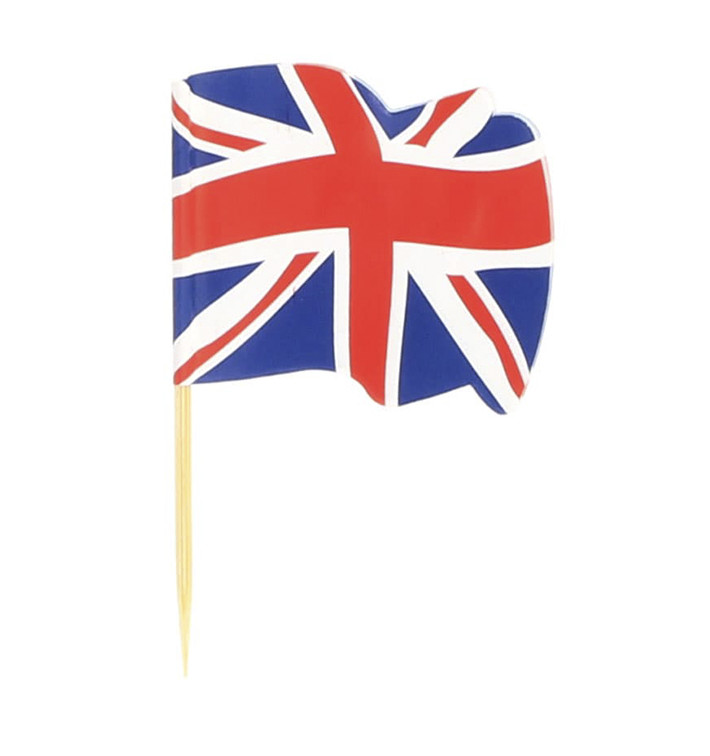 UK Flag Food Pick 6,5cm (14400 Units)