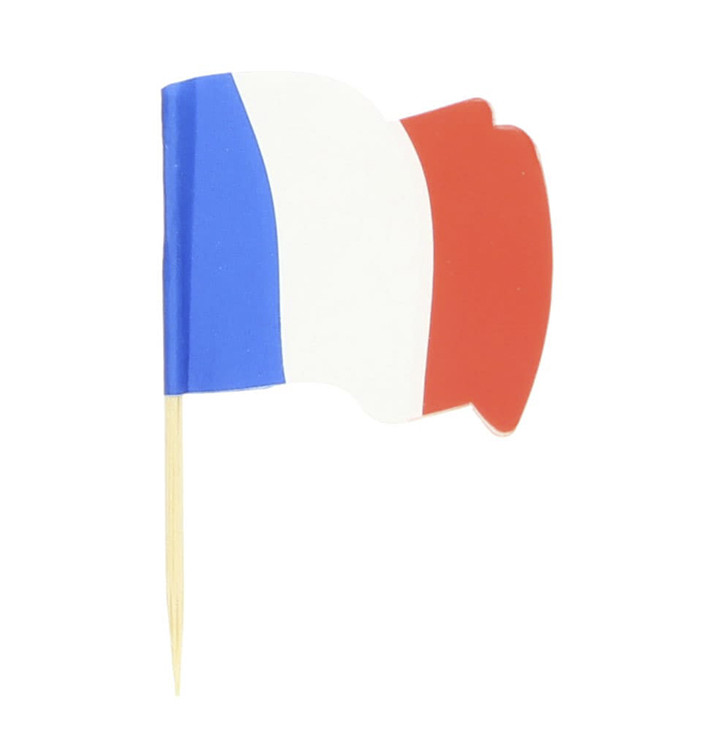 France Flag Food Pick 6,5cm (14400 Units)