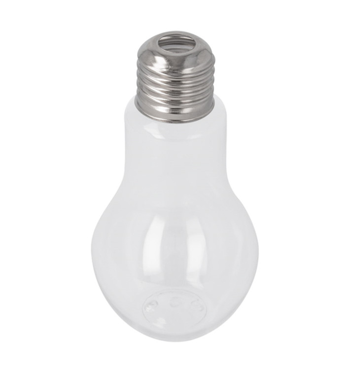 Plastic Bottle Light Bulb Design PET Clear 200ml (200 Units)