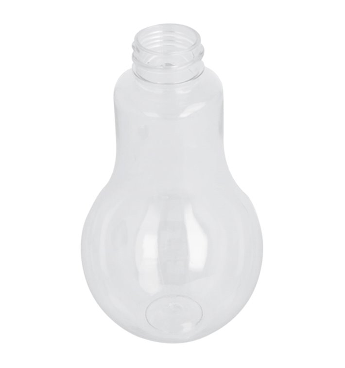 Plastic Bottle Light Bulb Design PET Clear 400ml (200 Units)