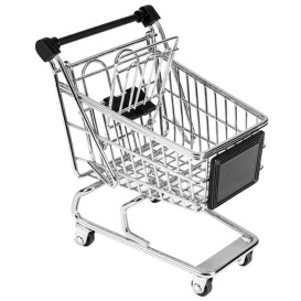 Serving Mini Shopping Basket Containers Steel 13x13,5x9,5cm (1 Unit) 