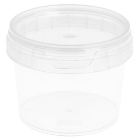 Plastic Deli Container with Plastic Lid PP Tamper-Evident 120ml Ø6,9cm (25 Units) 