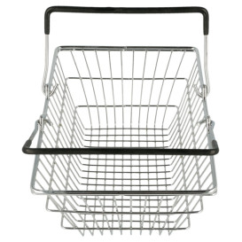 Serving Mini Shopping Basket Containers Steel 18,5x13,5x9cm (1 Unit) 