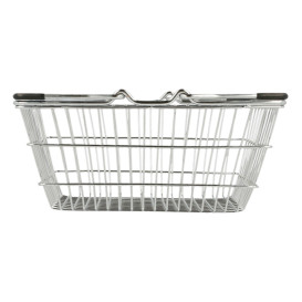 Serving Mini Shopping Basket Containers Steel 18,5x13,5x9cm (1 Unit) 