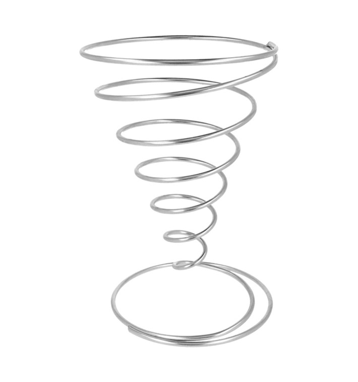 Serving Basket Containers Steel Ø10,5x15,5cm (6 Units)