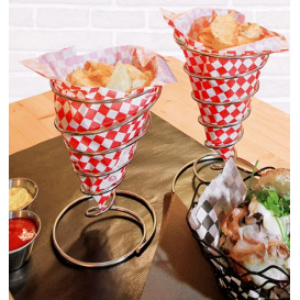 Serving Basket Containers Steel Ø10,5x15,5cm (6 Units)