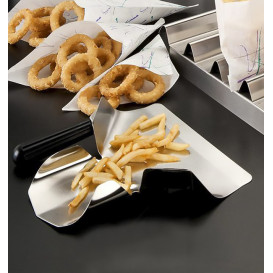 French Fries Scoop Steel 1 Handle Stainless Silver 20x22,5x5 cm (1 Unit) 
