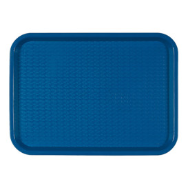 Plastic Tray Fast Food Blue 27,5x35,5cm (1 Unit) 