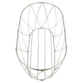 Basket Containers Steel Oval Shape Silver 25,5x12,7x10,2cm (12 Units)