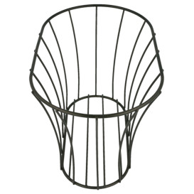 Basket Containers Steel Oval Shape Black 21x12,7x12,7 (1 Unit) 