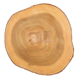 Wooden Serving Platter Round shape Ø23x3,5cm (1 Unit) 