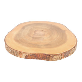Wooden Serving Platter Round shape Ø23x3,5cm (1 Unit) 