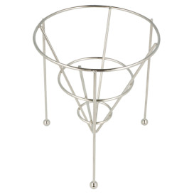 Serving Basket Containers Steel Stackable Ø12,7x15,2cm (12 Units)