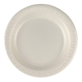 Foam Plate "Quiet Classic" Laminated Honey Ø18 cm (1000 Units)