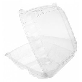 Plastic Hinged Deli Container OPS 3 Compartments "Clear Seal" 4070ml (200 Units)