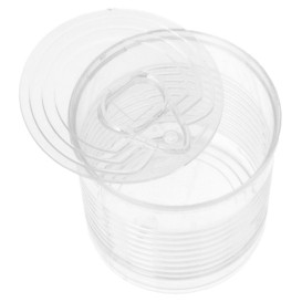 Tasting Plastic Tin Can PS Clear 110ml Ø6x5,7cm (200 Units)