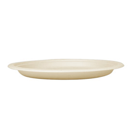 Sugarcane Plate Natural 30 cm (200 Units)