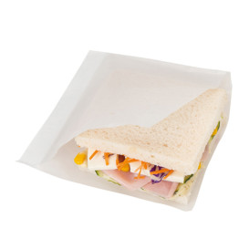 Paper Bag Grease-Proof Opened L Shape 15 x15,2cm White (4000 Units)