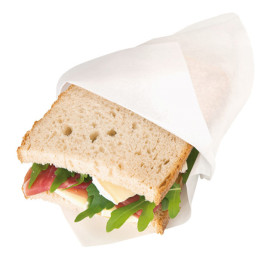 Paper Bag Grease-Proof Opened L Shape 18x18,2cm White (3000 Units)