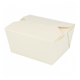 Paper Take-out Container "American" White 11,3x9x6,4cm 780ml (50 Units) 